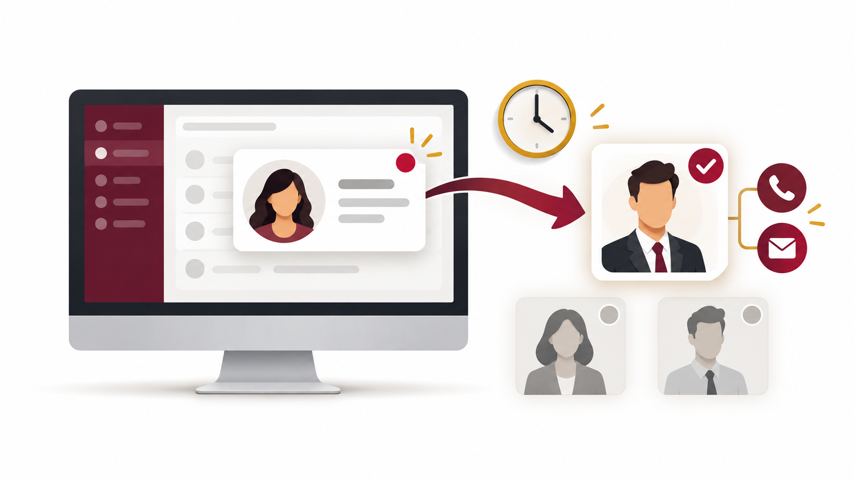 Who follows up when a new lead enters HubSpot?